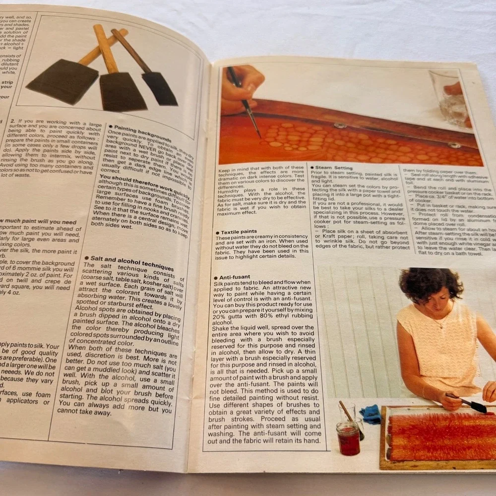 Silk‎ Painting Art Craft Instruction Book Techniques & Projects